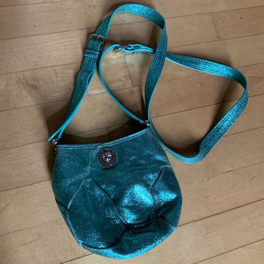 🍂 Marc Jacobs metallic Blue crossbody bag
